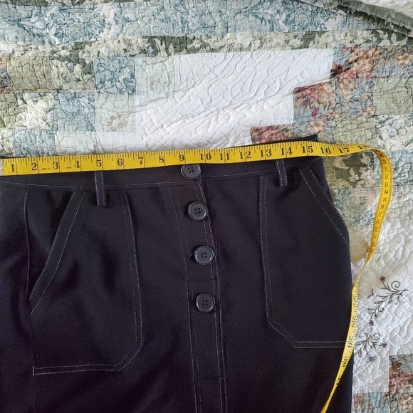 BBJ Los Angeles Black Pencil Skirt Size Large - Picture 4 of 6